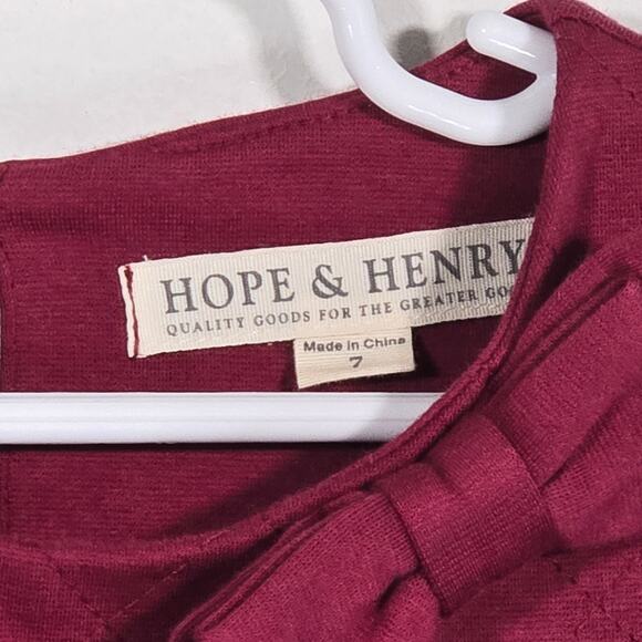 Hope & Henry Quilted Ponte Burgandy Riding Dress. Size 7. - Picture 6 of 8